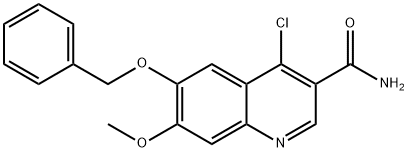 6-(Benzyloxy)-4-chloro-7-methoxyquinoline-3-carboxamide