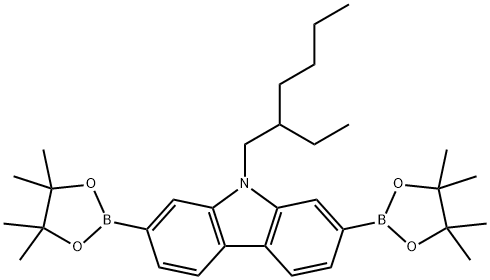 9-(2-乙基己基)-2,7-双(4,4,5,5-四甲基-1,3,2-二噁硼烷-2-基)-9H-咔唑