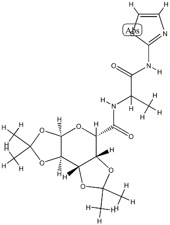 alpha-D-Galactopyranuronamide,1,2:3,4-bis-O-(1-methylethylidene)-N-[1-methyl-2-oxo-2-(2-thiazolylamino)ethyl]-(9CI)