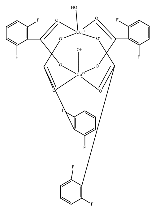 diaquatetrakis(mu-2,6-difluorobenzoato-kappaO-kappaO')dicopper(II)