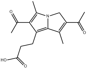 2,6-diacetyl-1,5-dimethyl-7-(2-carboxyethyl)-3H-pyrrolizine