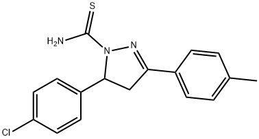 5-(4-CHLOROPHENYL)-3-P-TOLYL-4,5-DIHYDRO-1H-PYRAZOLE-1-CARBOTHIOAMIDE