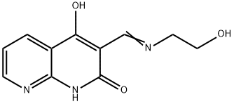 1,8-Naphthyridin-2(1H)-one,4-hydroxy-3-[[(2-hydroxyethyl)imino]methyl]-(9CI)