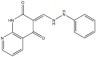 1,8-Naphthyridine-3-carboxaldehyde,1,2-dihydro-4-hydroxy-2-oxo-,3-(phenylhydrazone)(9CI)