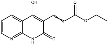 2-Propenoicacid,3-(1,2-dihydro-4-hydroxy-2-oxo-1,8-naphthyridin-3-yl)-,ethylester(9CI)