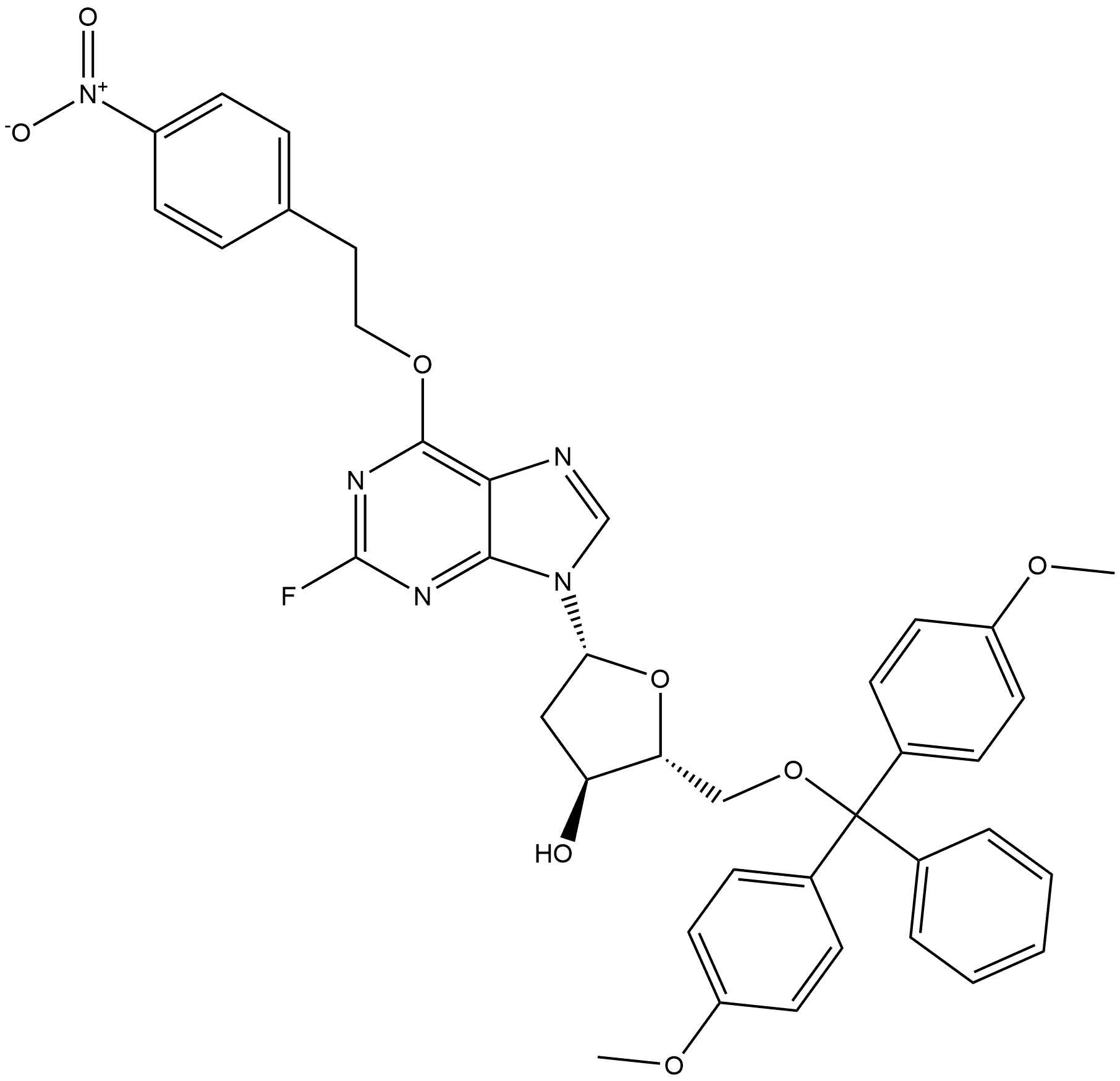 5'-O-二甲氧基三苯甲基-2-氟-6-O-(2-(4-硝基苯基)乙基)-2'-脱氧肌苷