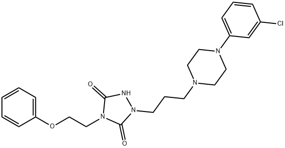 1-[3-[4-(3-Chlorophenyl)-1-piperazinyl]propyl]-4-(2-phenoxyethyl)-1,2,4-triazolidine-3,5-dione