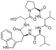 CYCLO(-D-SER-PRO-D-VAL-LEU-D-TRP)