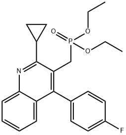 P-[[2-环丙基-4-(4-氟苯基)-3-喹啉基]甲基]膦酸二乙酯