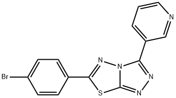 6-(4-bromophenyl)-3-(3-pyridinyl)[1,2,4]triazolo[3,4-b][1,3,4]thiadiazole