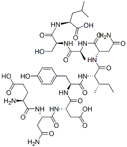 glutamyl-asparaginyl-aspartyl-tyrosyl-isoleucyl-asparaginyl-alanyl-seryl-leucine