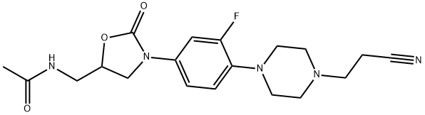 N-[[3-[4-[4-(2-氰基乙基)-1-哌嗪基]-3-氟苯基]-2-氧代-5-恶唑烷基]甲基]乙酰胺