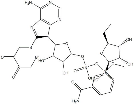 8-(4-bromo-2,3-dioxobutylthio)NAD