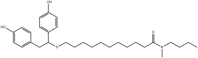 N-butyl-N-methyl-13,14-bis(4'-hydroxyphenyl)-12-thiatetradecanamide