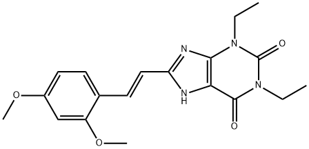 8-[(E)-2-(2,4-dimethoxyphenyl)ethenyl]-1,3-diethyl-7H-purine-2,6-dione