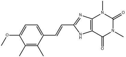 8-(4-甲氧基-2,3-二甲基苯乙烯基)-1,3-二甲基-1H-嘌呤-2,6(3H,7H)-二酮