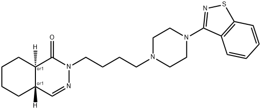 2-(4-(4-(3-(1,2-benzisothiazolyl))-1-piperazinyl)butyl)-4a,5,6,7,8,8a-hexahydro-1(2H)-phthalazinone