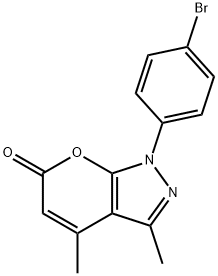 1-(4-Bromophenyl)-3,4-dimethylpyrano[2,3-c]pyrazol-6(1H)-one