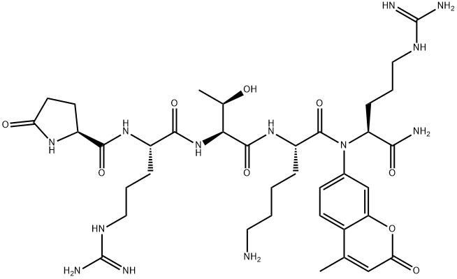 PYR-ARG-THR-LYS-ARG-AMC