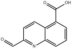 5-Quinolinecarboxylicacid,2-formyl-(9CI)