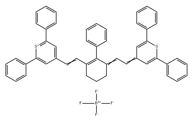 4-(2-[3-([2,6-二苯基-4H-噻喃-4-基亚基]亚乙基)-2-苯基-1-环己烯-1-基]乙烯基)-2,6-二苯基噻喃四氟硼酸盐