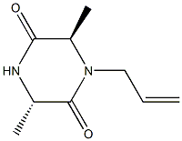 2,5-Piperazinedione,3,6-dimethyl-1-(2-propenyl)-,(2S-trans)-(9CI)