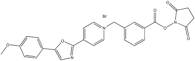 1-[3-(琥珀酰亚胺氧羰基)苄基]-4-[5-(4-甲氧基苯基)-2-噁唑]溴化吡啶