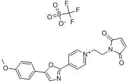 1-[2-(马来酰亚胺基)乙基L]-4-[5-(4-甲氧基苯基)-2-恶唑基]吡啶三氟甲磺酸盐