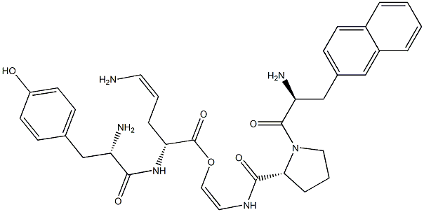 tyrosyl-cyclo(ornithyl-(2-naphthyl)alanyl-prolyl-glycyl-)