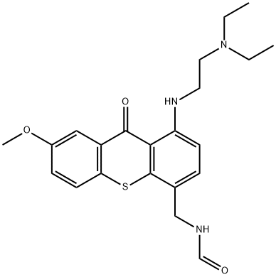 N-[(1-{[2-(DIETHYLAMINO)ETHYL]AMINO}-7-METHOXY-9-OXO-9H-THIOXANTHEN-4-YL)METHYL]FORMAMIDE