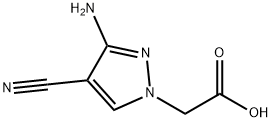 1H-Pyrazole-1-aceticacid,3-amino-4-cyano-(9CI)