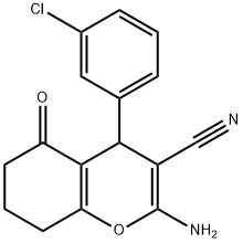 2-amino-4-(3-chlorophenyl)-5-oxo-5,6,7,8-tetrahydro-4H-chromene-3-carbonitrile