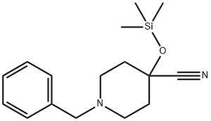 1-(Phenylmethyl)-4-[(trimethylsilyl)oxy]-4-piperidinecarbonitrile