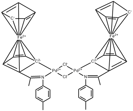 DI-M-CHLOROBIS[2-[1-[(4-METHYLPHENYL)IMINO]ETHYL]FERROCENYL-C,N]DI-PALLADIUM