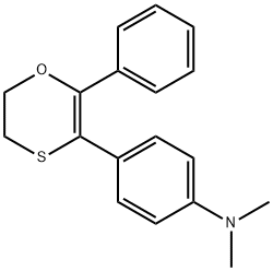 N,N-dimethyl-4-(6-phenyl-2,3-dihydro-1,4-oxathiin-5-yl)aniline