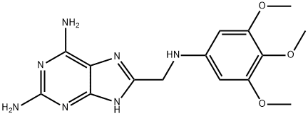 8-[[(3,4,5-trimethoxyphenyl)amino]methyl]-7H-purine-2,6-diamine