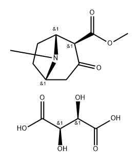 8-Azabicyclo[3.2.1]octane-2-carboxylicacid,8-methyl-3-oxo-,methylester,(1R-exo)-,(2R,3R)-2,3-dihydroxybutanedioate(1:1)(9CI)
