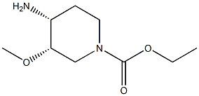 1-Piperidinecarboxylicacid,4-amino-3-methoxy-,ethylester,cis-(-)-(9CI)