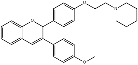 2-(4-(2-piperidinoethoxy)phenyl)-3-(4-methoxyphenyl)-2H-benzopyran