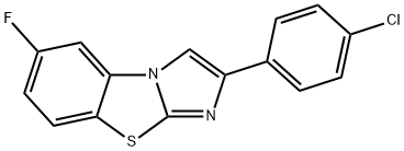 2-(4-CHLOROPHENYL)-6-FLUOROIMIDAZO[2,1-B]BENZOTHIAZOLE