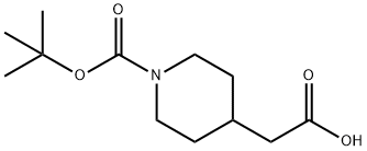 1-叔丁氧羰基-4-哌啶乙酸