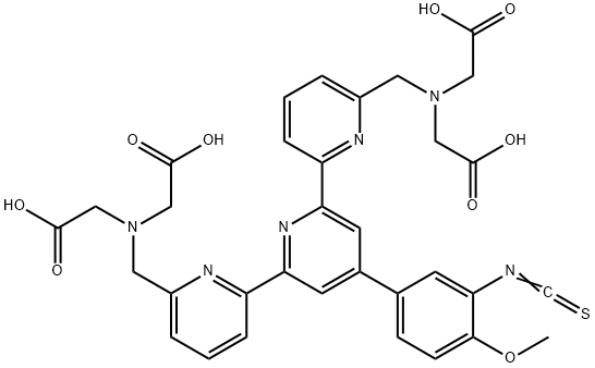 4-(3-isothiocyanate-4-methoxyphenyl)-6,6''-bis(N,N-di-(carboxymethylaminomethyl))-2,2'-6',2''-terpyridine