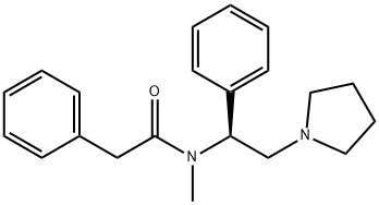 N-methyl-N-(1-phenyl-2-(1-pyrrolidinyl)ethyl)phenylacetamide