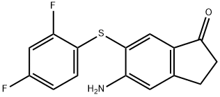 5-氨基-6-((2,4-二氟苯基)硫代)-2,3-二氢-1H-茚-1-酮