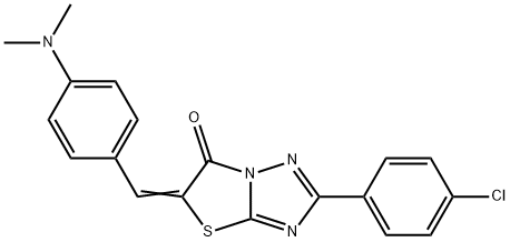 2-(4-chlorophenyl)-5-[4-(dimethylamino)benzylidene][1,3]thiazolo[3,2-b][1,2,4]triazol-6(5H)-one