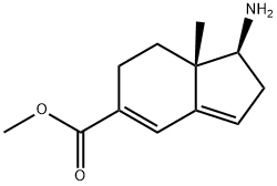 1H-Indene-5-carboxylicacid,1-amino-2,6,7,7a-tetrahydro-7a-methyl-,methylester,(1S-cis)-(9CI)