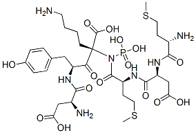 aspartyl-tyrosyl-phosphomethionyl-aspartyl-methionyl-lysine