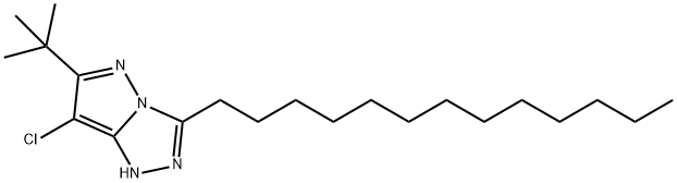 6-tert.-Butyl-7-chlor-3-tridecyl-1-H-pyrazol[5,1-c]-[1,2,4-triazol