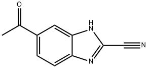 1H-Benzimidazole-2-carbonitrile,5-acetyl-(9CI)