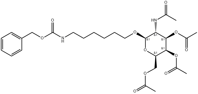 N-[6-[[3,4,6-三-O-乙酰基-2-(乙酰氨基)-2-脱氧-BETA-D-吡喃半乳糖基]氧基]己基]氨基甲酸苄酯